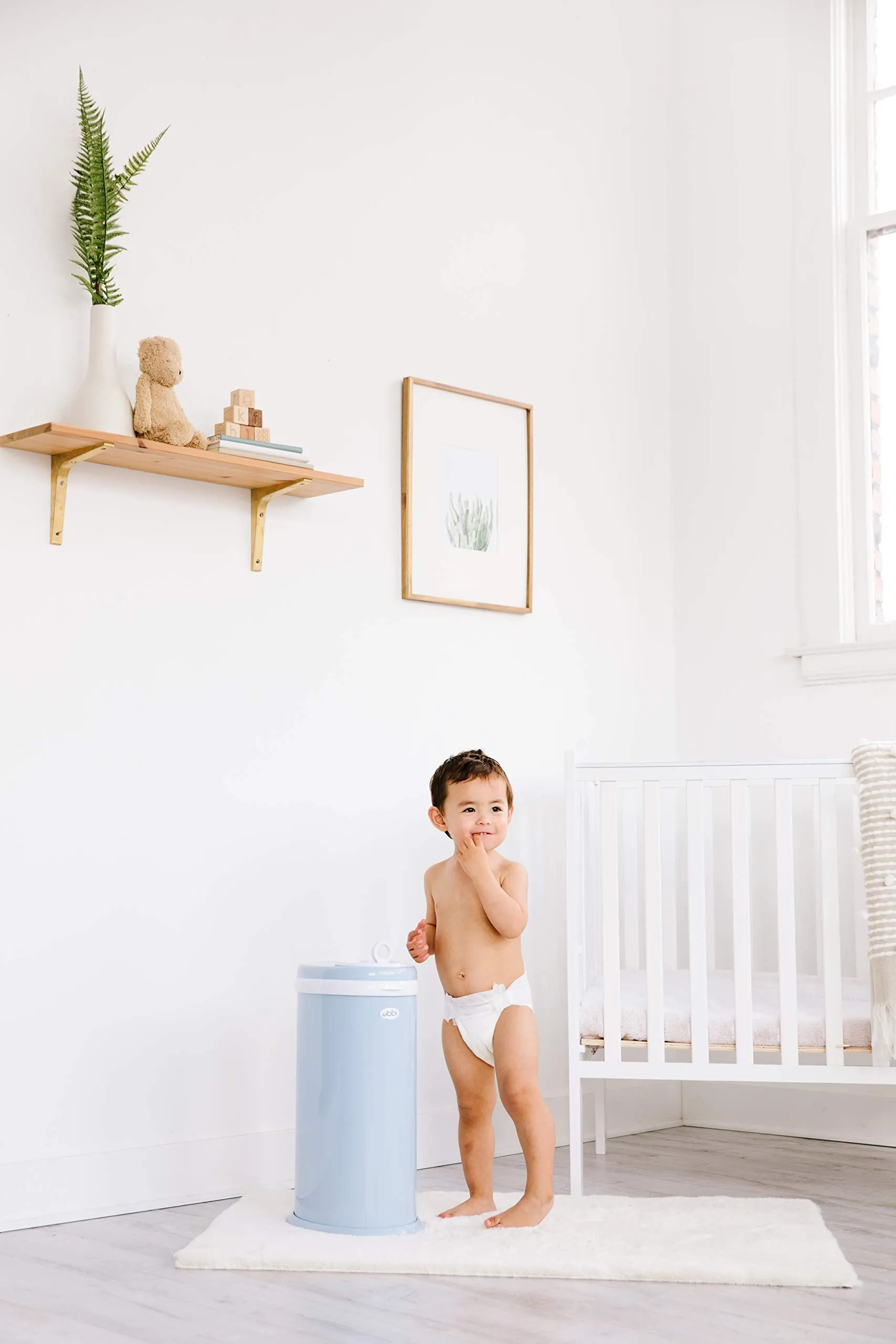 Ubbi: Steel Diaper Pail – Odor-Locking, No Special Bags Needed, Award-Winning & Registry Must-Have