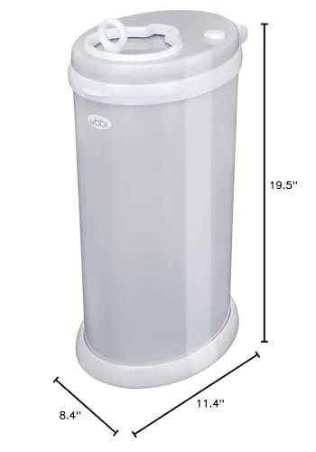 Ubbi: Steel Diaper Pail – Odor-Locking, No Special Bags Needed, Award-Winning & Registry Must-Have