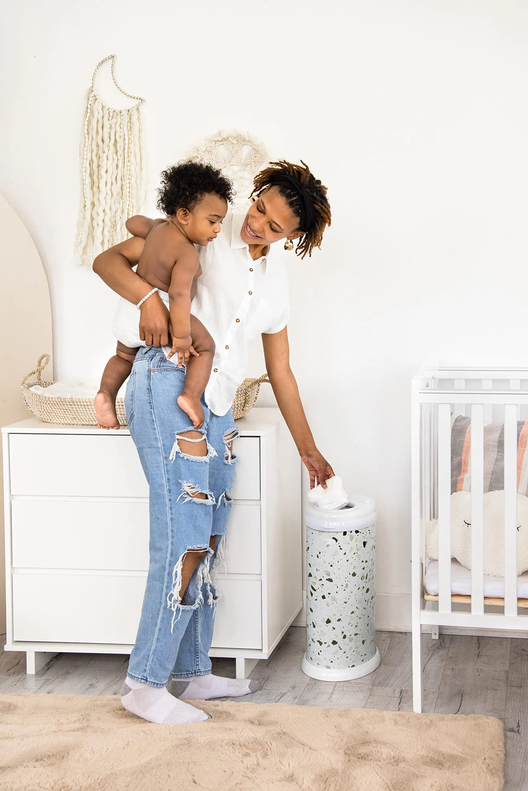 Ubbi: Steel Diaper Pail – Odor-Locking, No Special Bags Needed, Award-Winning & Registry Must-Have