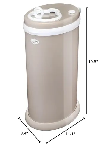 Ubbi: Steel Diaper Pail – Odor-Locking, No Special Bags Needed, Award-Winning & Registry Must-Have