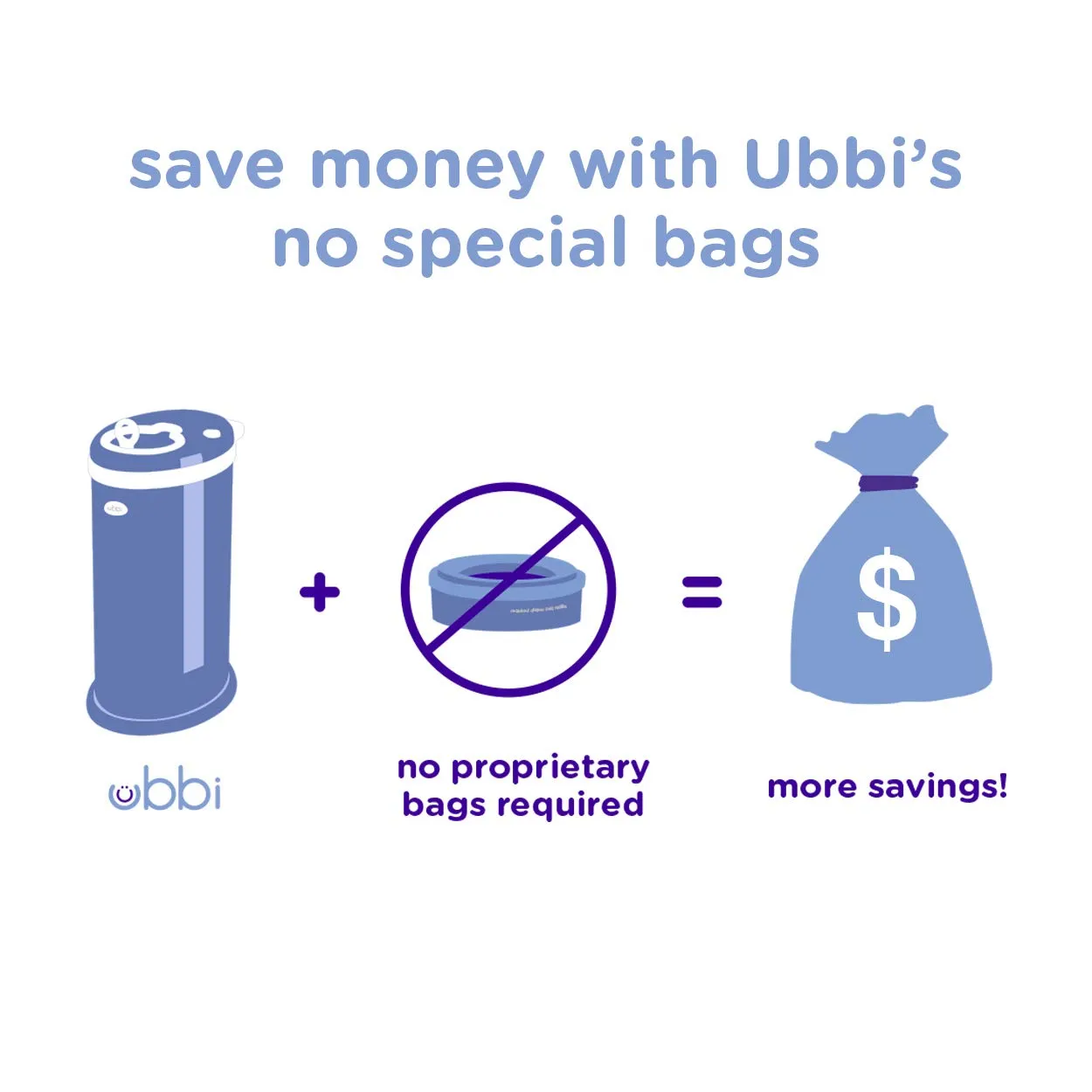 Ubbi: Steel Diaper Pail – Odor-Locking, No Special Bags Needed, Award-Winning & Registry Must-Have