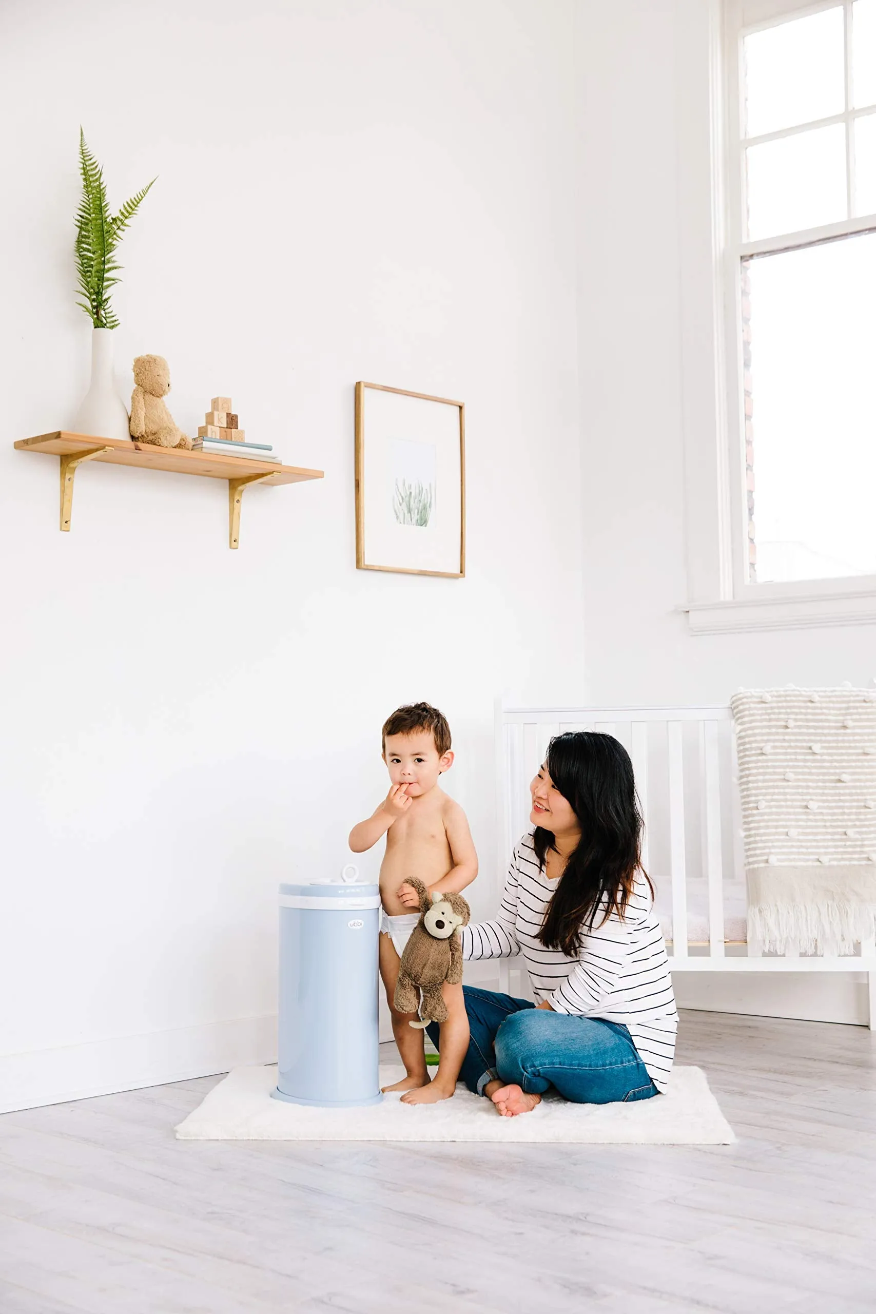 Ubbi: Steel Diaper Pail – Odor-Locking, No Special Bags Needed, Award-Winning & Registry Must-Have