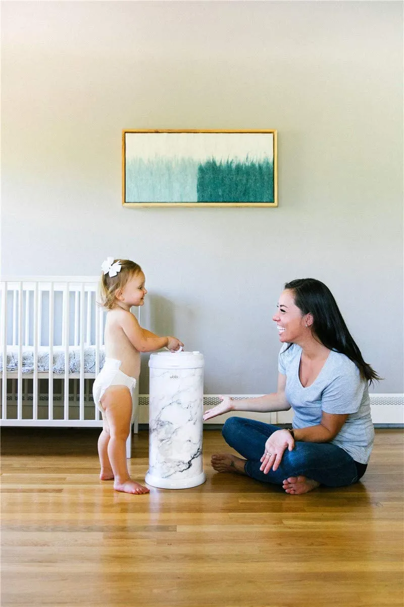 Ubbi: Steel Diaper Pail – Odor-Locking, No Special Bags Needed, Award-Winning & Registry Must-Have