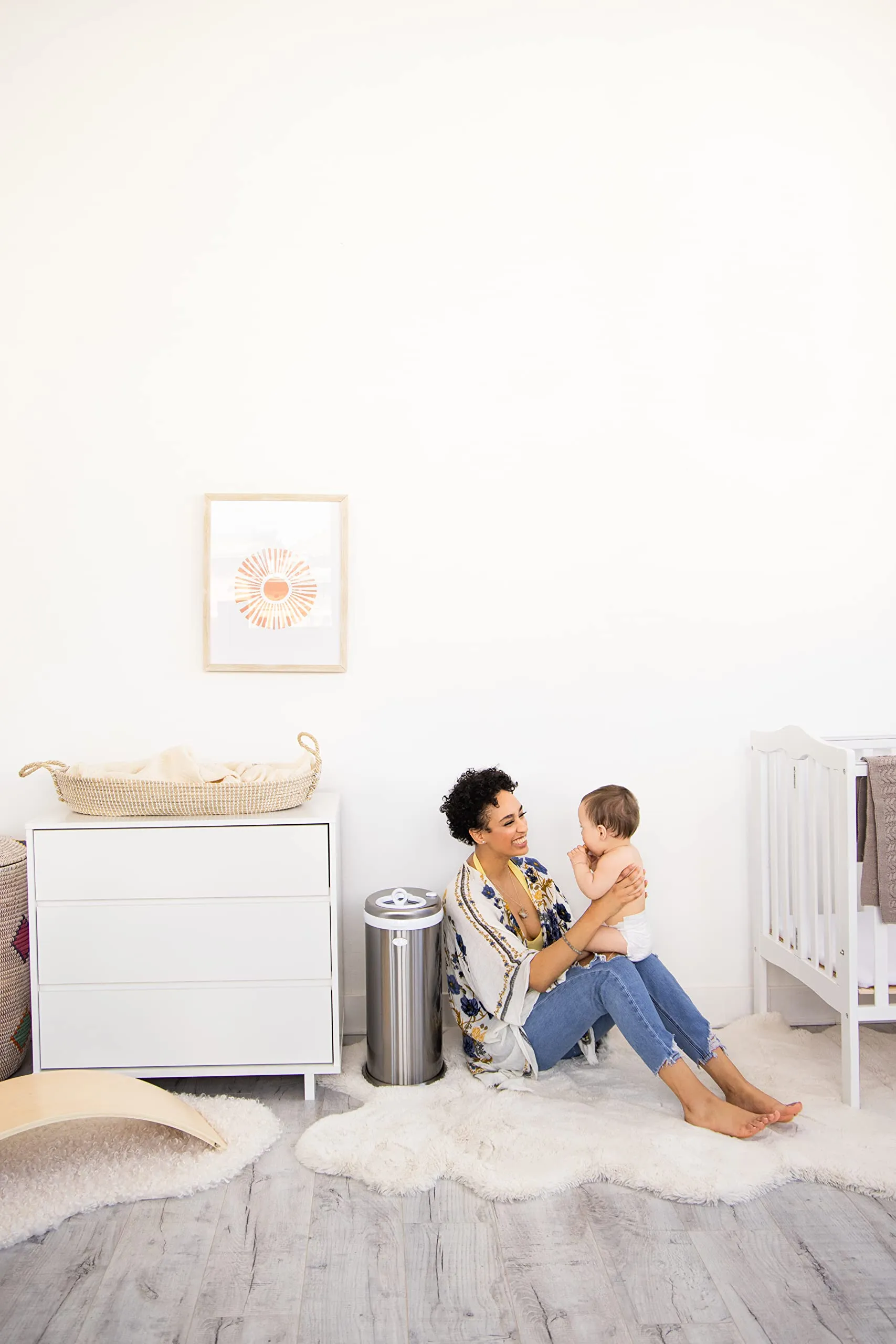 Ubbi: Steel Diaper Pail – Odor-Locking, No Special Bags Needed, Award-Winning & Registry Must-Have
