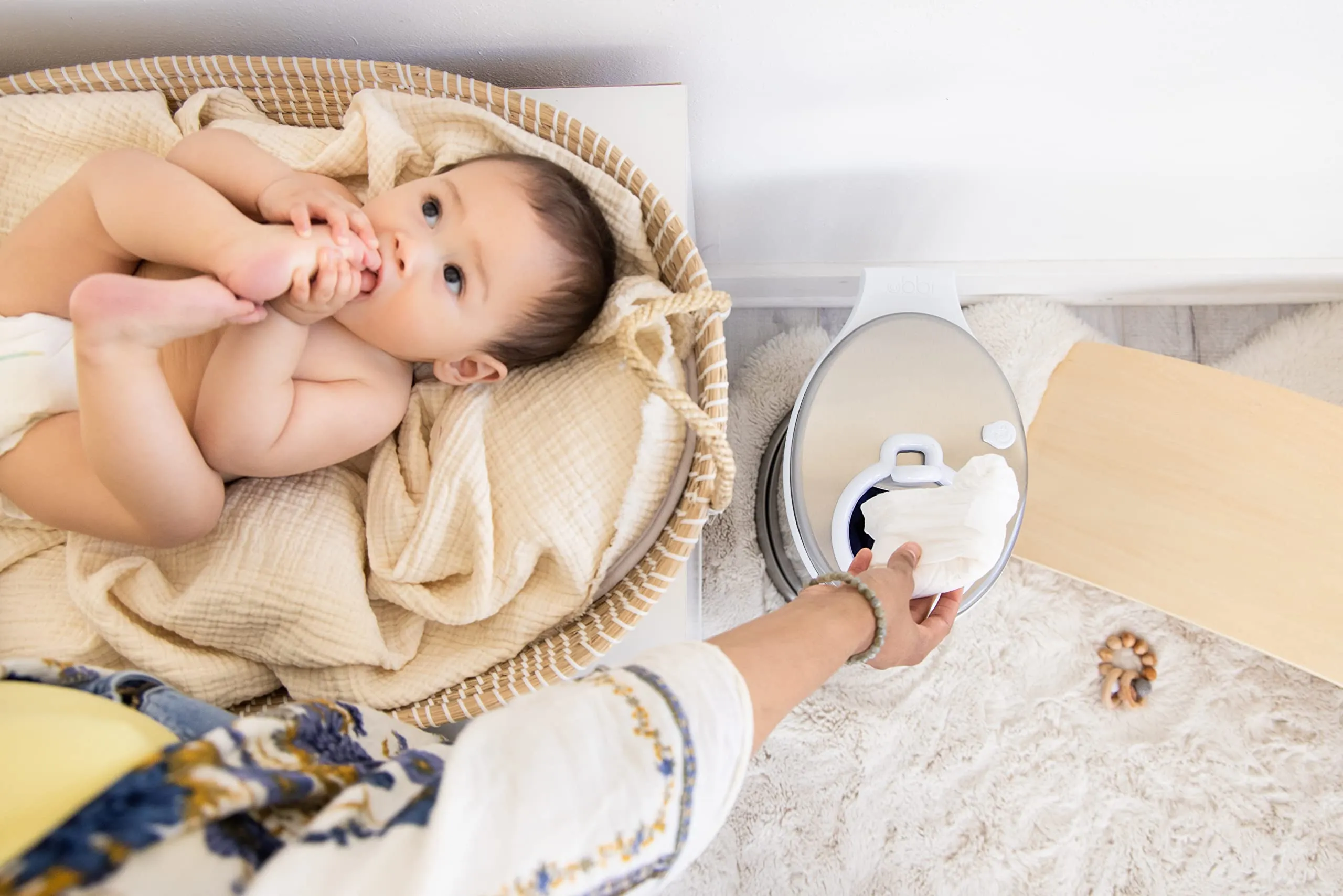 Ubbi: Steel Diaper Pail – Odor-Locking, No Special Bags Needed, Award-Winning & Registry Must-Have