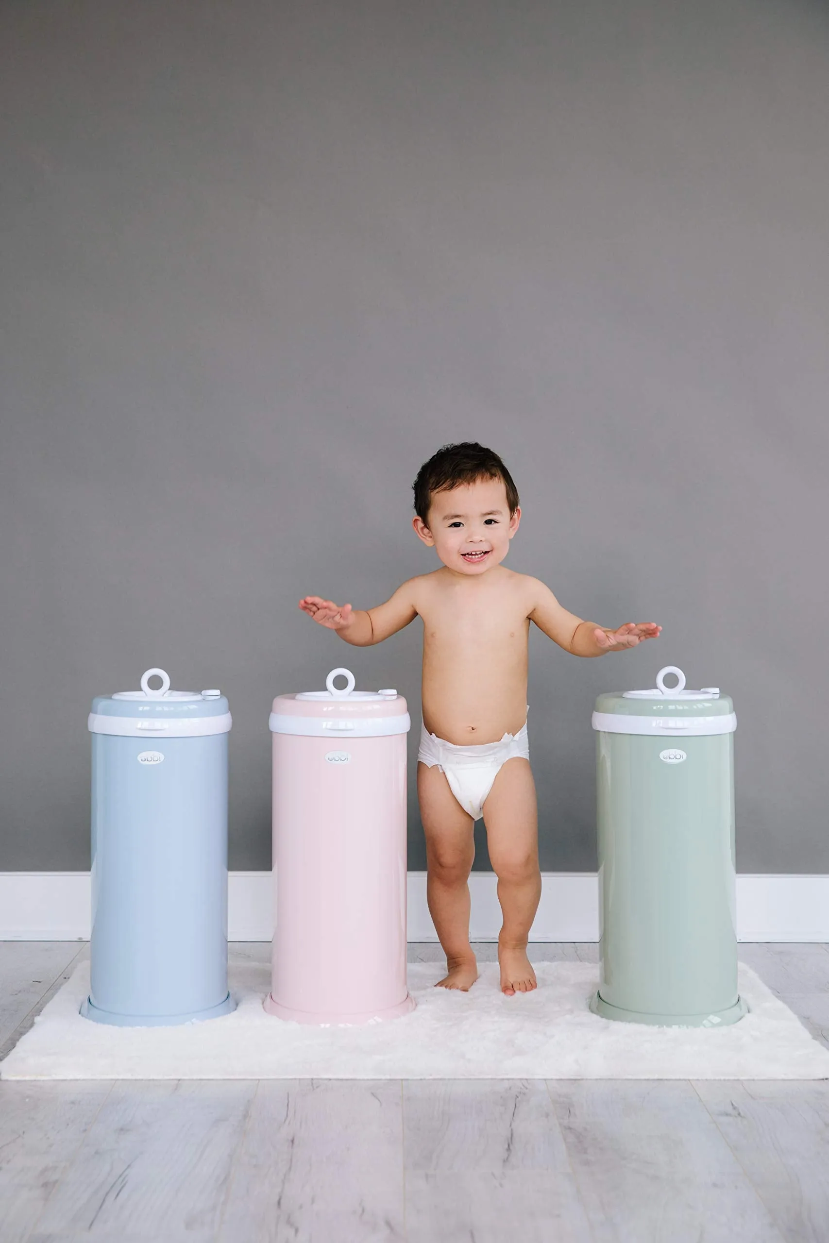 Ubbi: Steel Diaper Pail – Odor-Locking, No Special Bags Needed, Award-Winning & Registry Must-Have