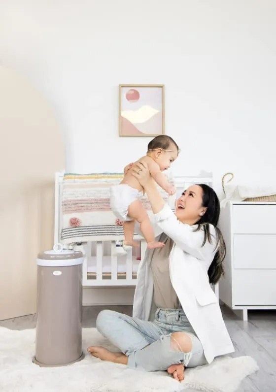 Ubbi: Steel Diaper Pail – Odor-Locking, No Special Bags Needed, Award-Winning & Registry Must-Have