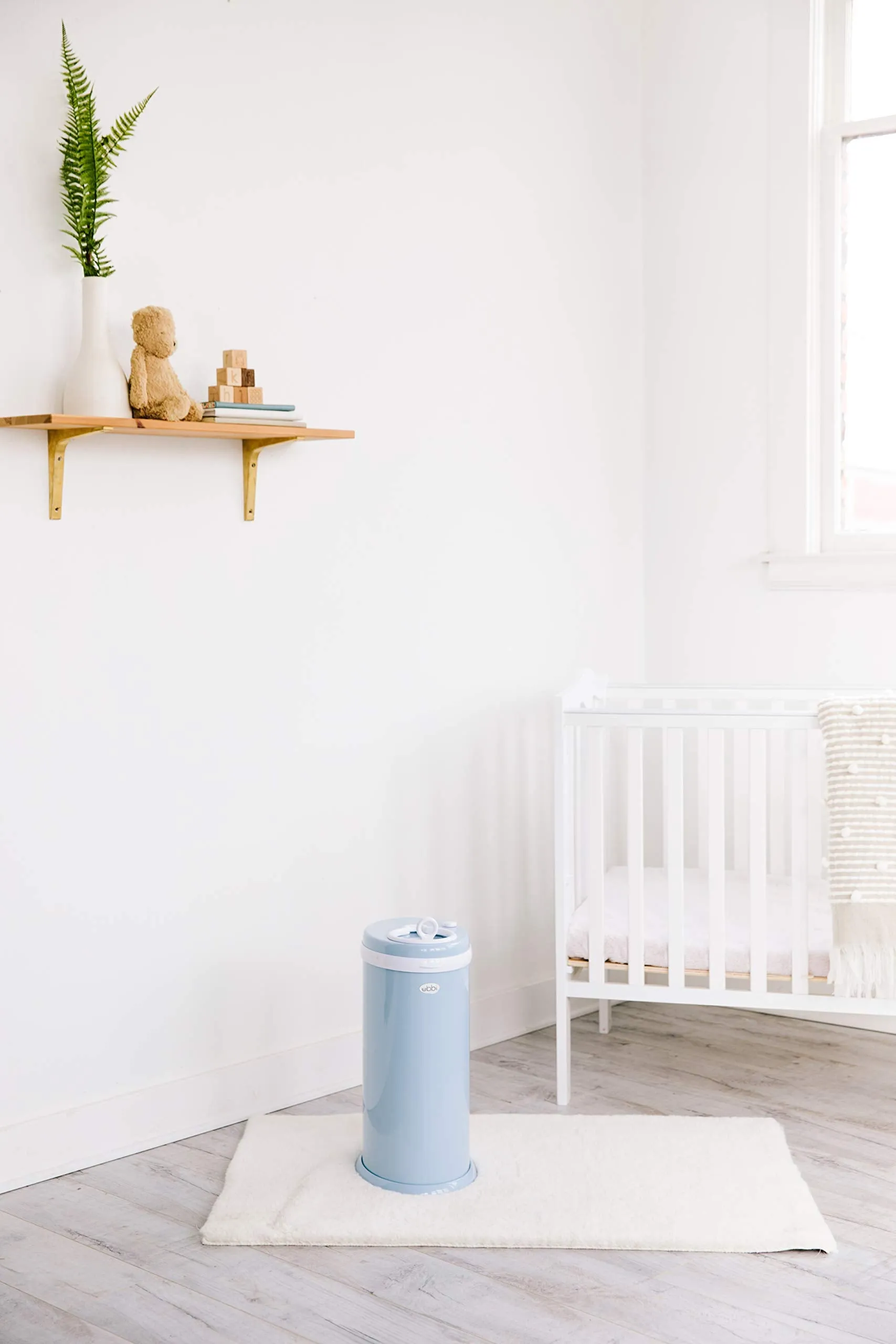 Ubbi: Steel Diaper Pail – Odor-Locking, No Special Bags Needed, Award-Winning & Registry Must-Have