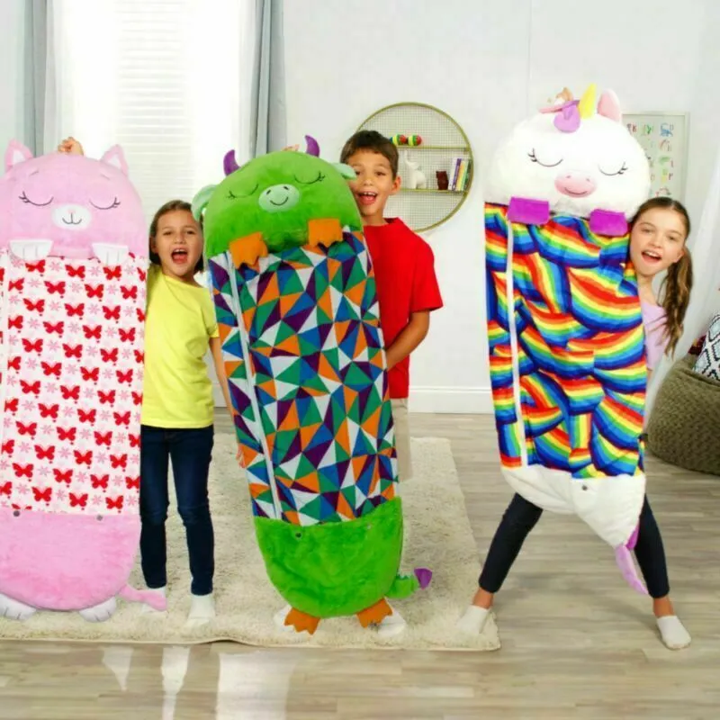 Unicorn Sleeping Bag Sleep Sack Animal Plush Pillow Baby Boy Shark Blanket Kids Sleep Bag For Napper Boys