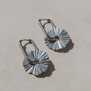 URCHIN SURF EARRINGS SILVER