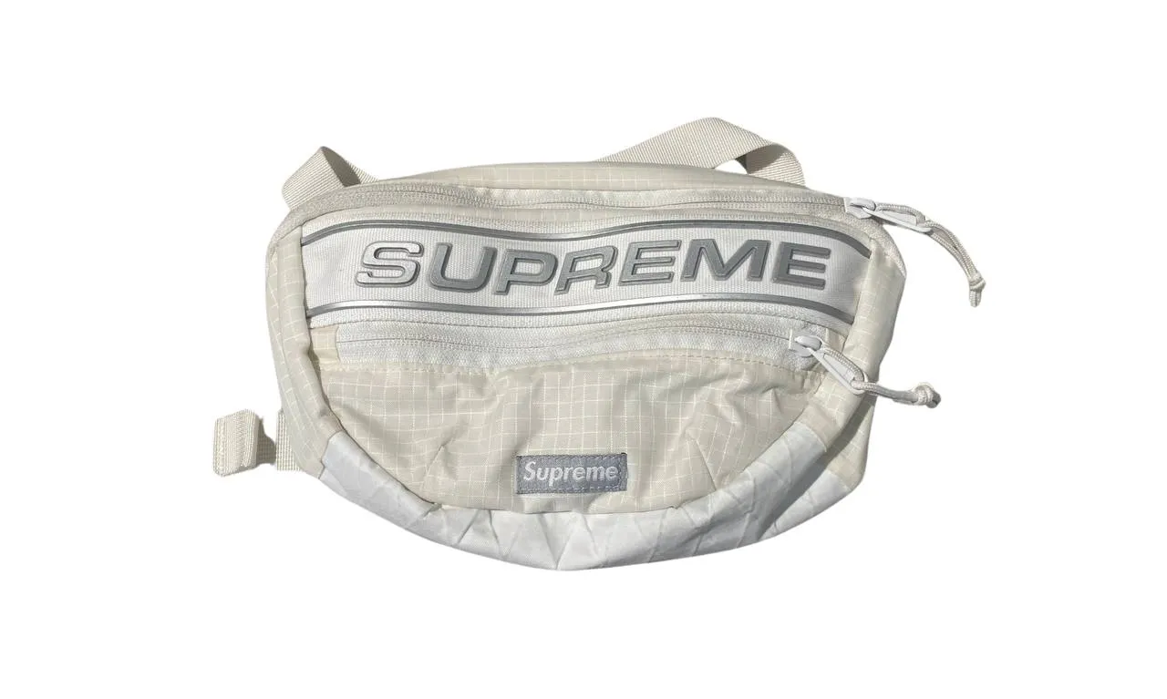 Used Supreme Logo Waist bag White