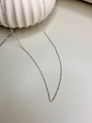 Velani Jewelry Dainty Figaro Necklace - Sterling Silver