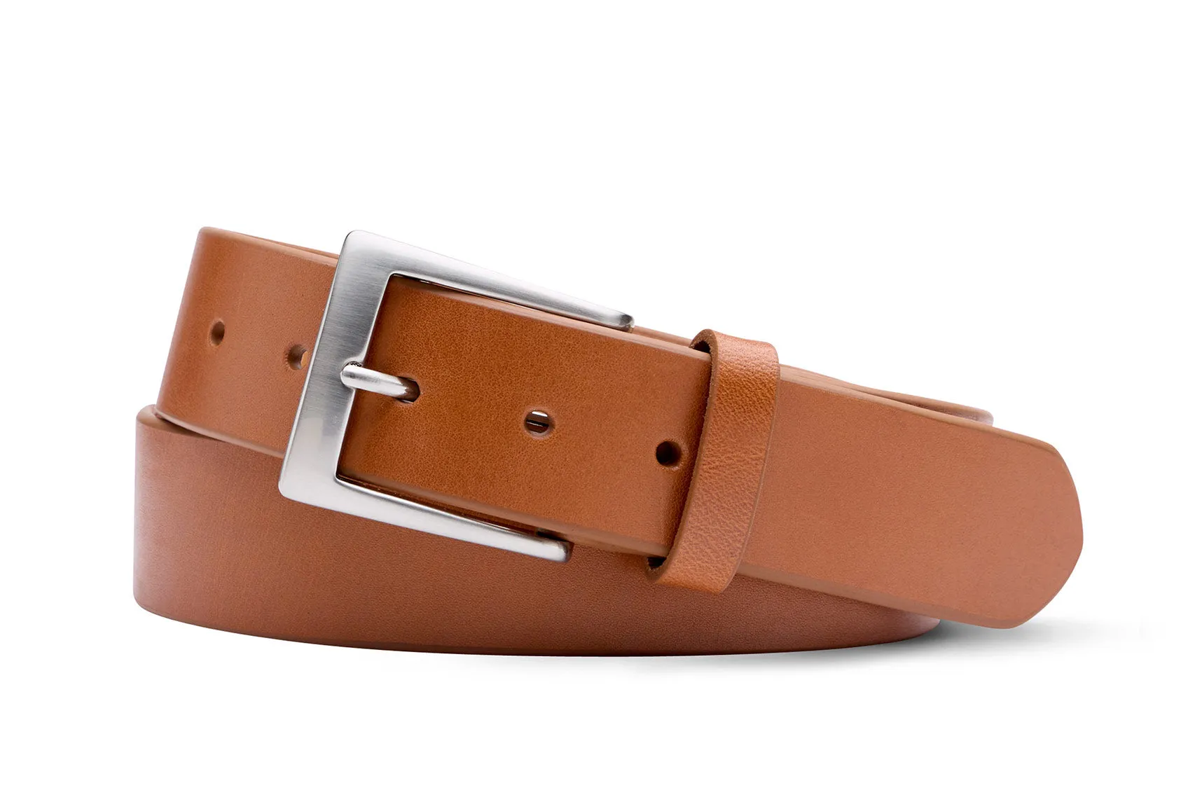 Venice Calf Belt with Brushed Nickel Buckle