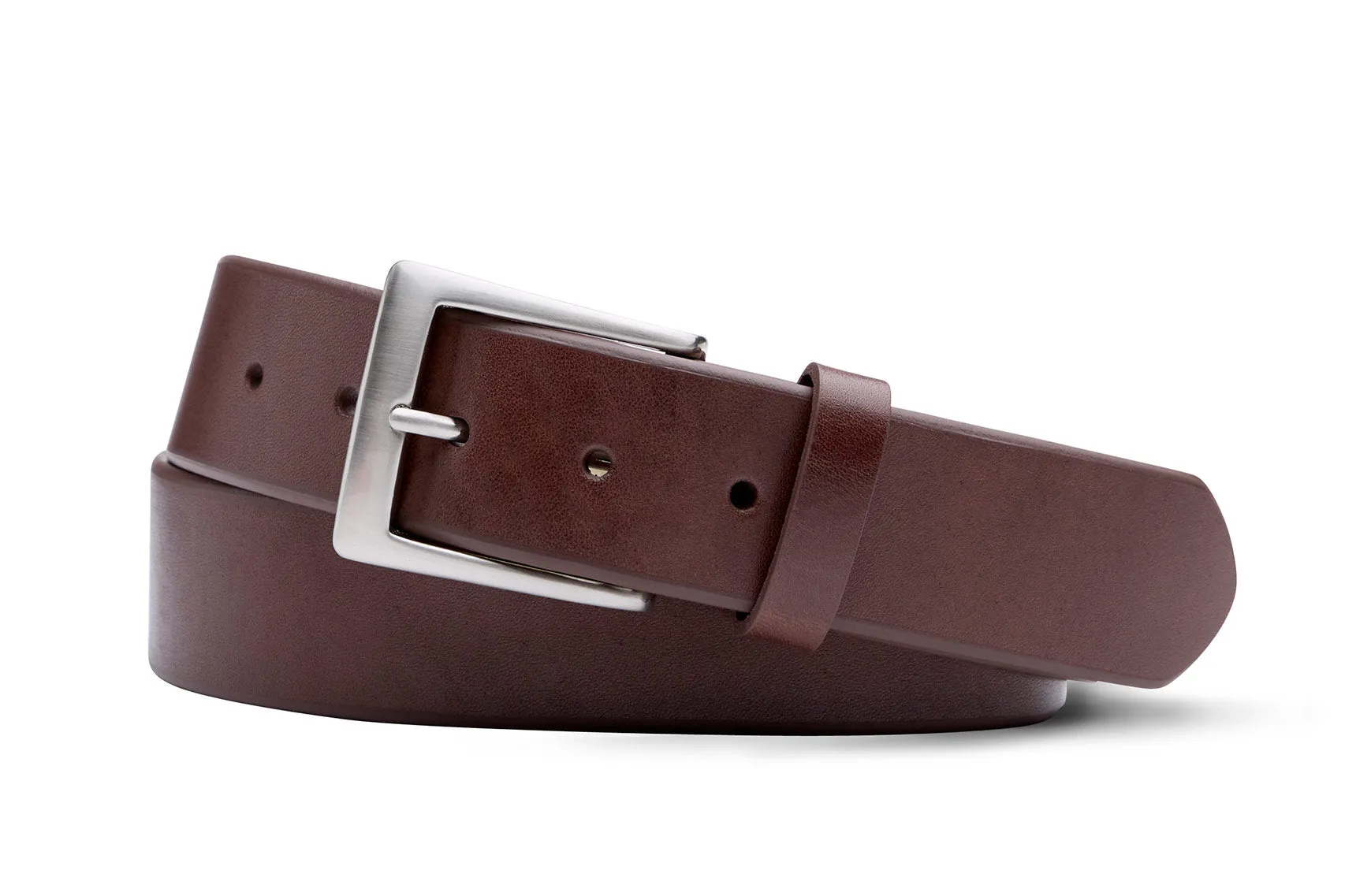 Venice Calf Belt with Brushed Nickel Buckle