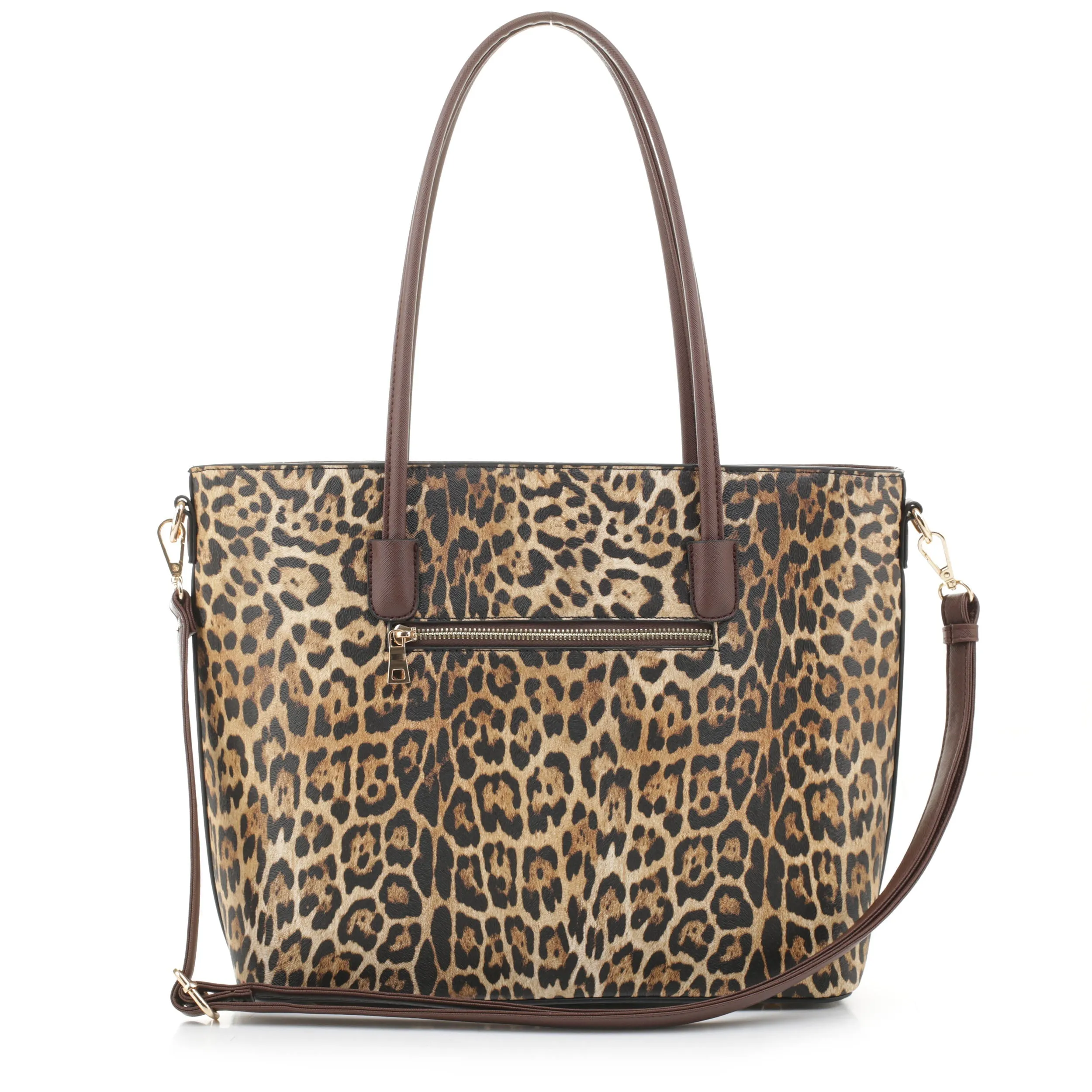 Vida Leopard Print Tote Set