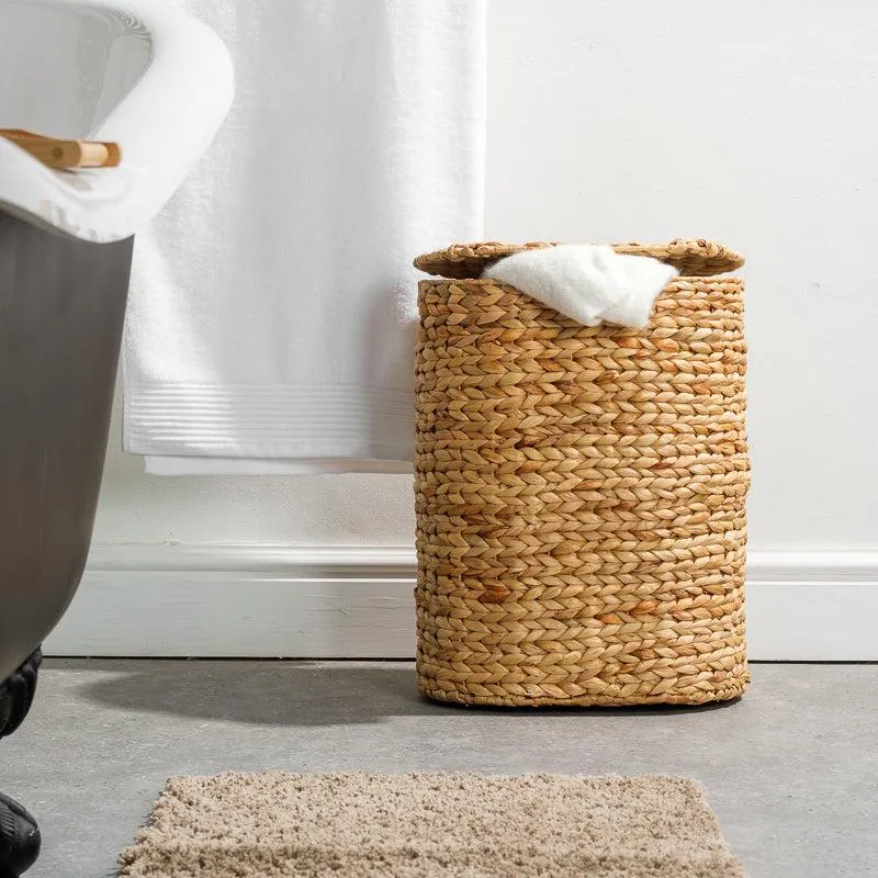 Vietnamese Laundry Hamper with Lid - Oval