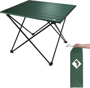 VILLEY Lightweight Aluminum Portable Camping Side Table