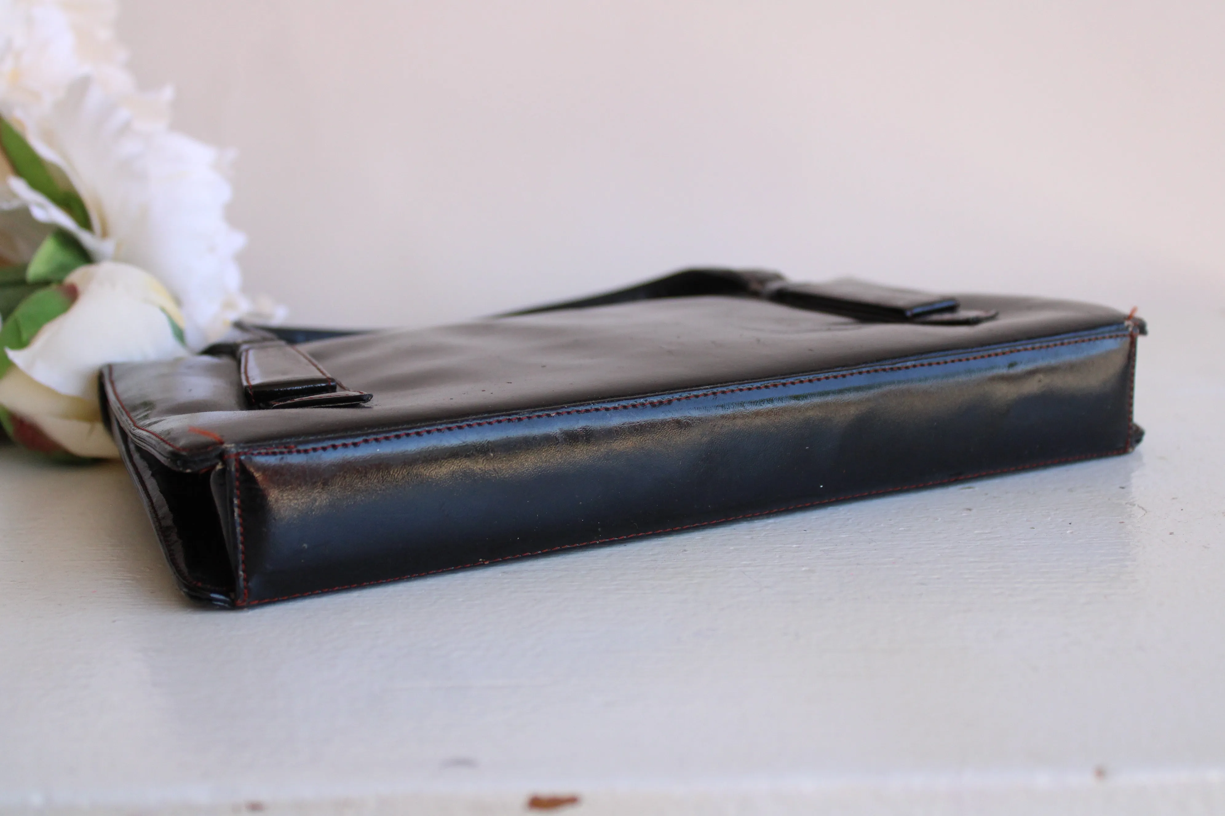 Vintage 1950s Black Patent Leather Coblentz Original Handbag