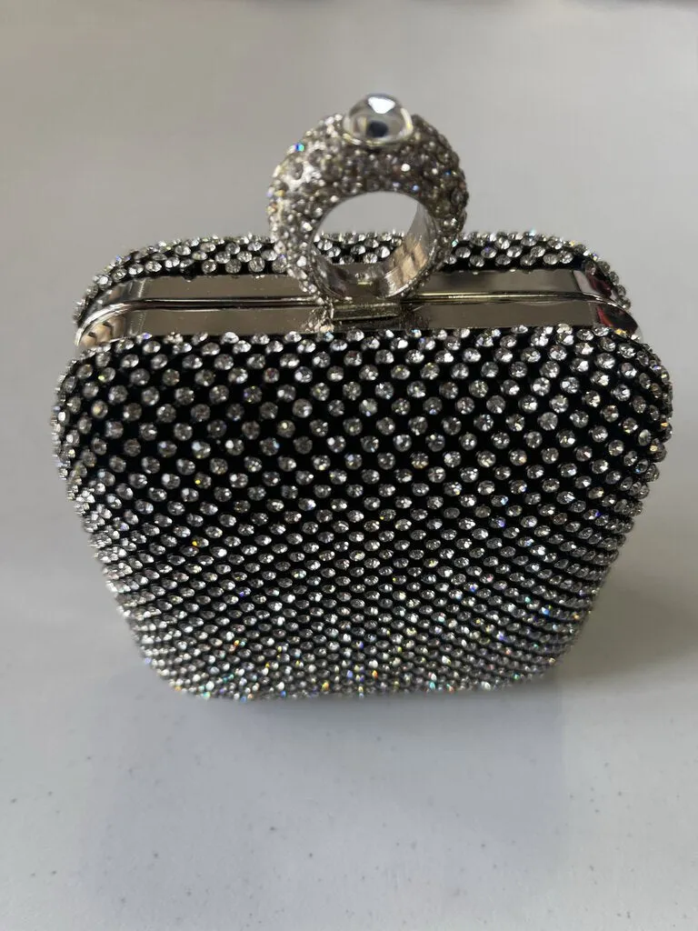 Vintage Rhinestone clutch/Handbag