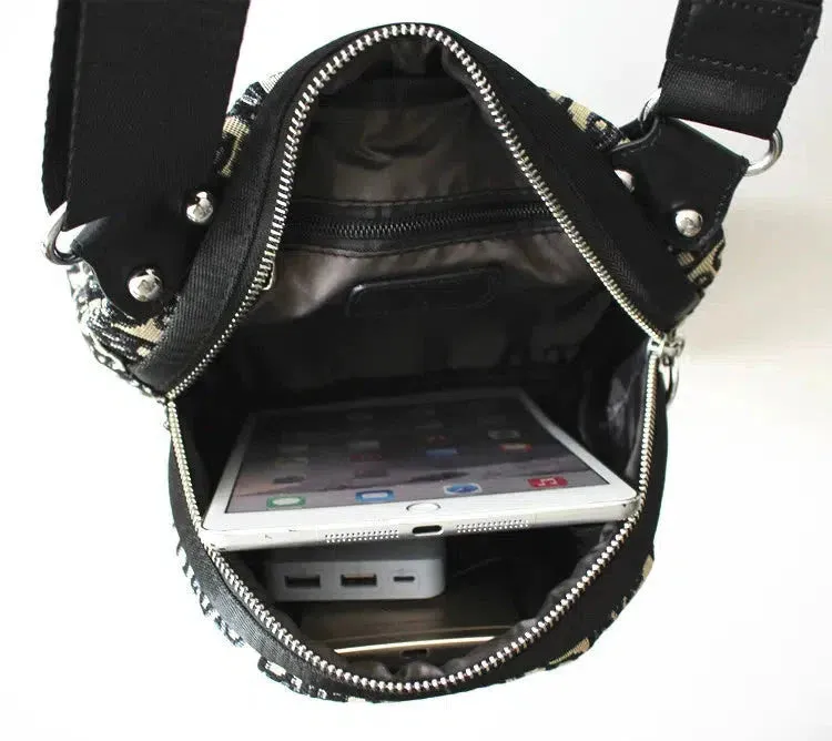Vvsha  Christmas Gift Shell Shaped Crossbody Canvas Bag