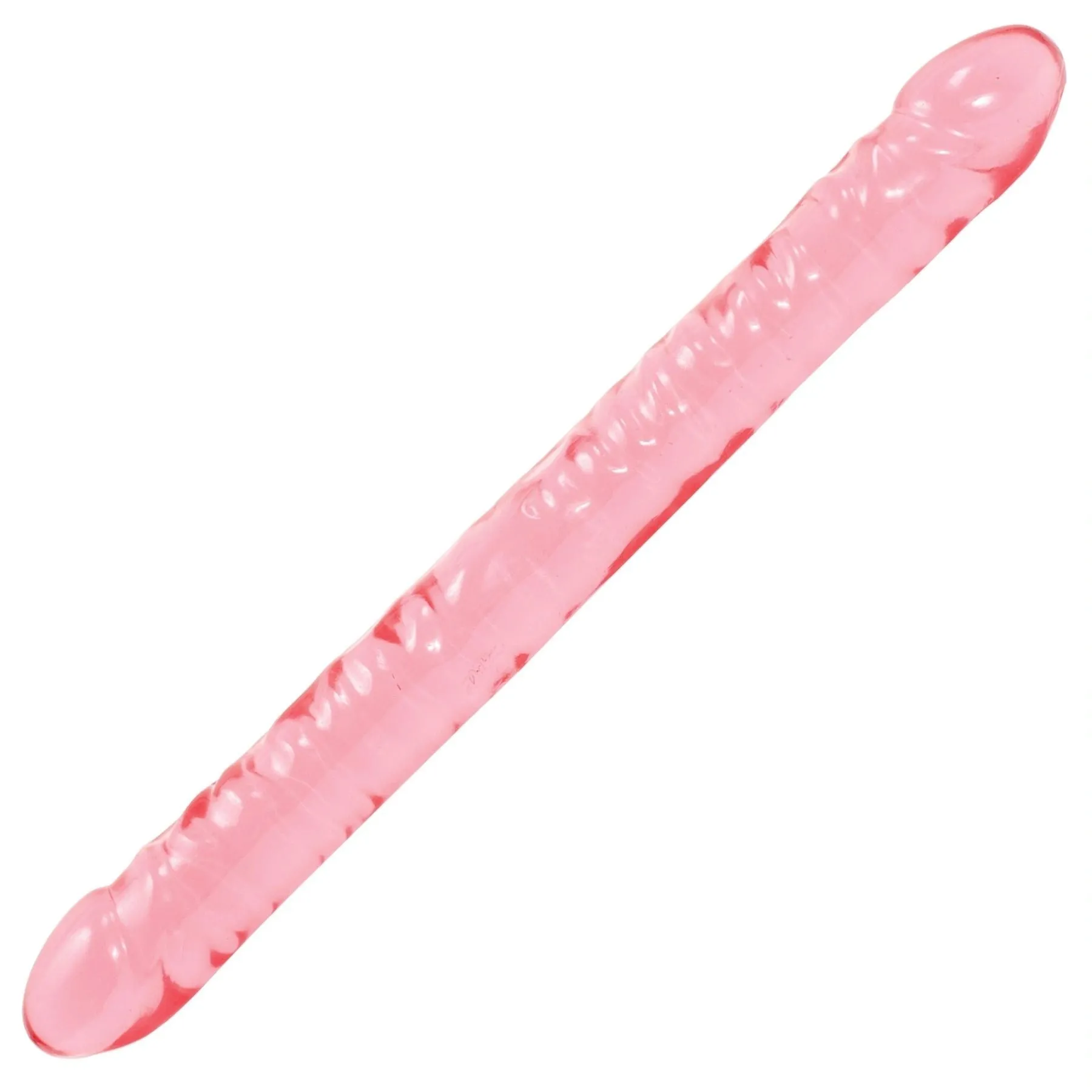 Wholesale Crystal Jellies Jr. Double Dong 18 Inch - Pink or Clear