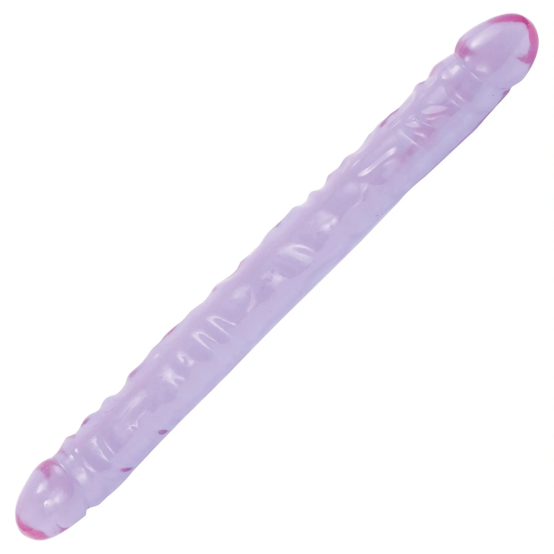 Wholesale Crystal Jellies Jr. Double Dong 18 Inch - Pink or Clear
