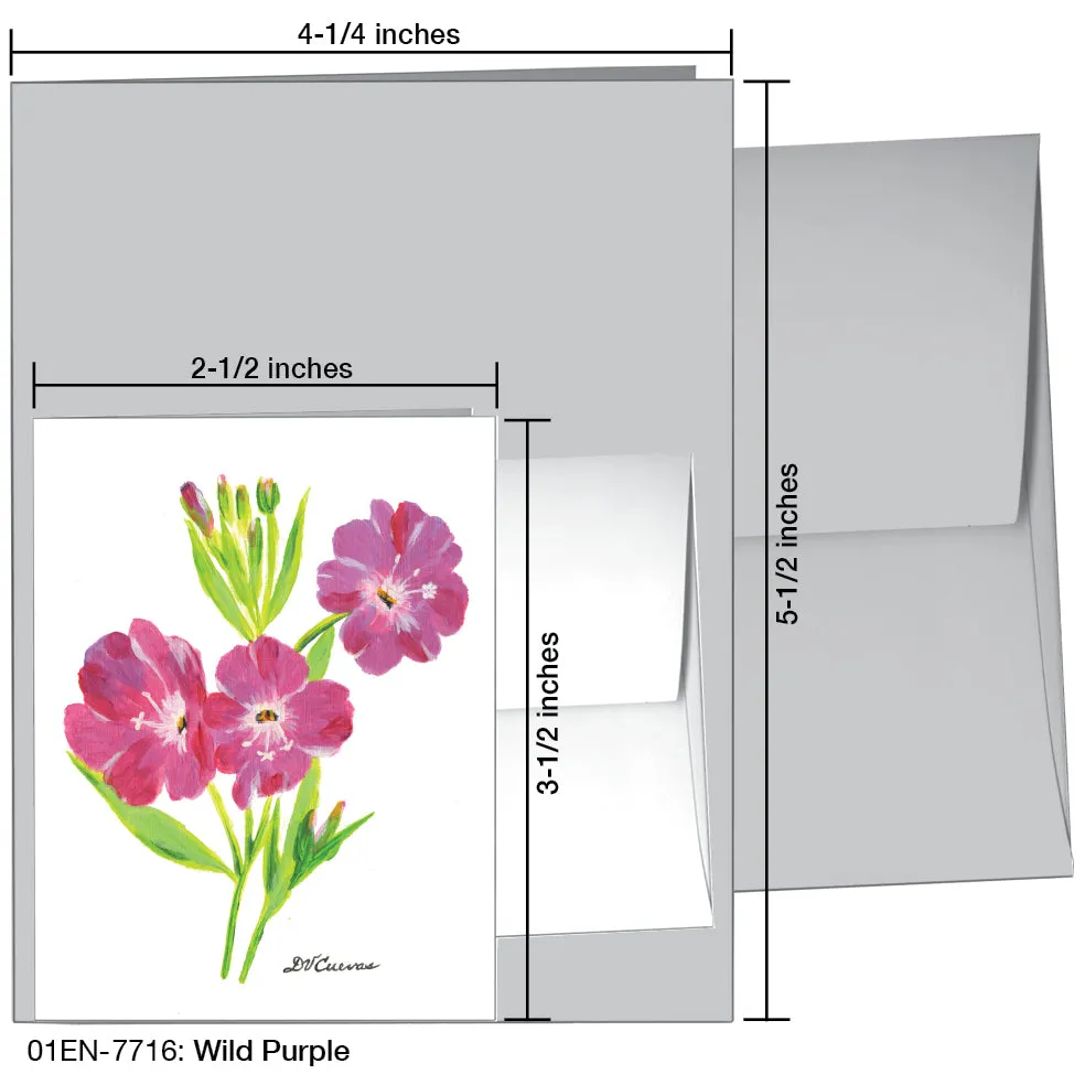 Wild Purple, Greeting Card (7716)