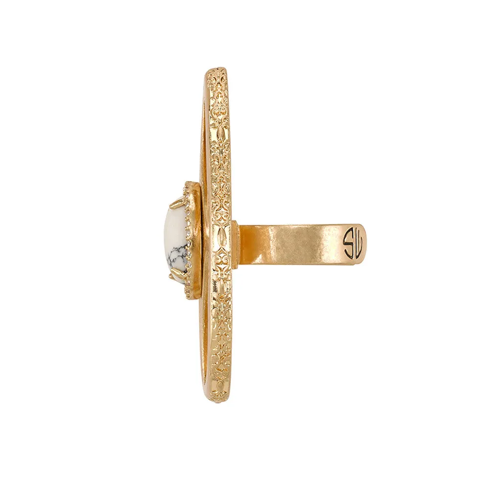 Wildest Dreams Ring- White Howlite