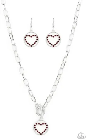 With My Whole Heart Red Necklace - Paparazzi Accessories