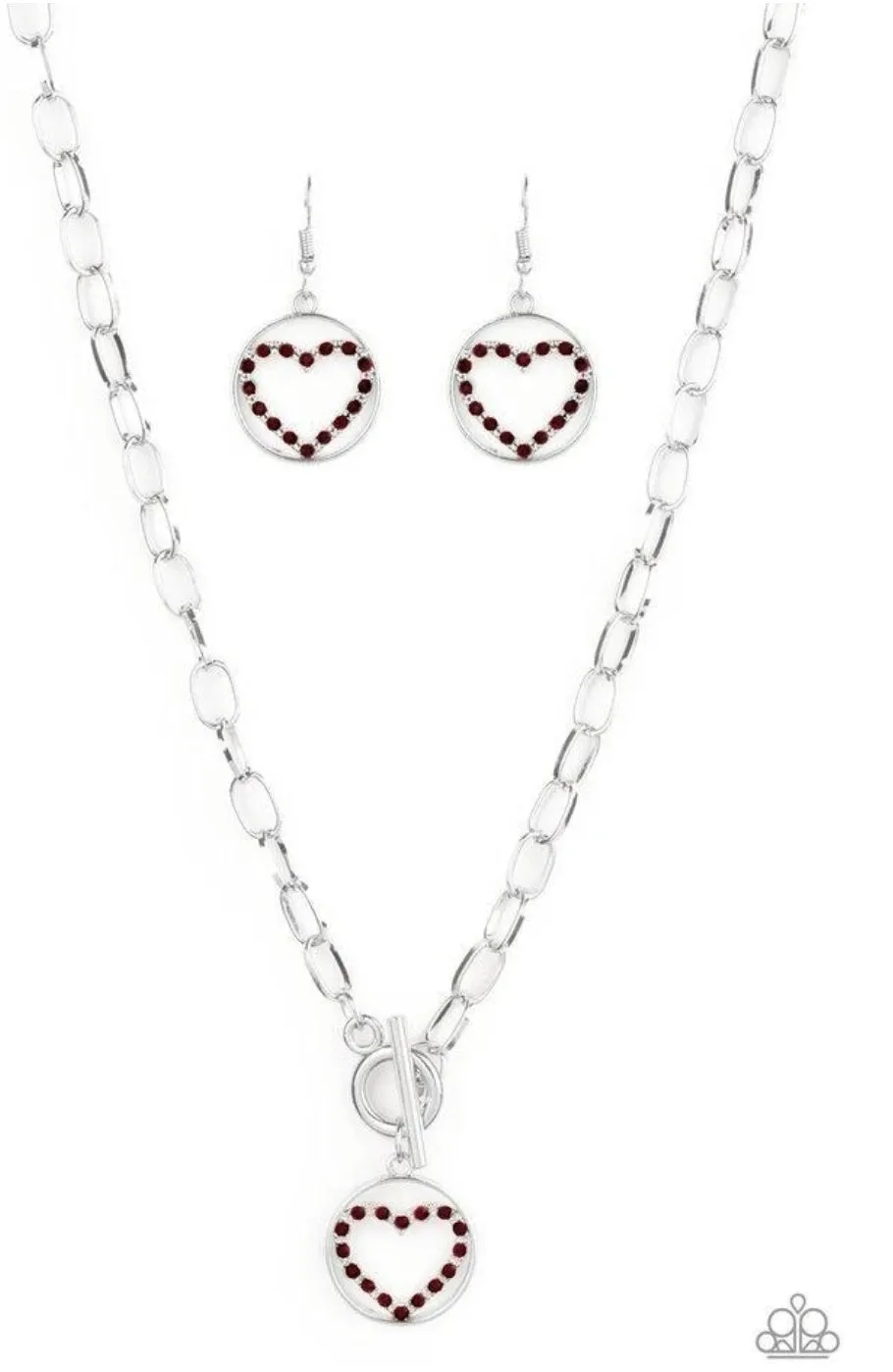 With My Whole Heart Red Necklace - Paparazzi Accessories