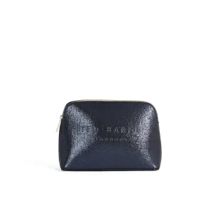 Women Ailieen-Patent Saffiano Makeup Bag - Navy