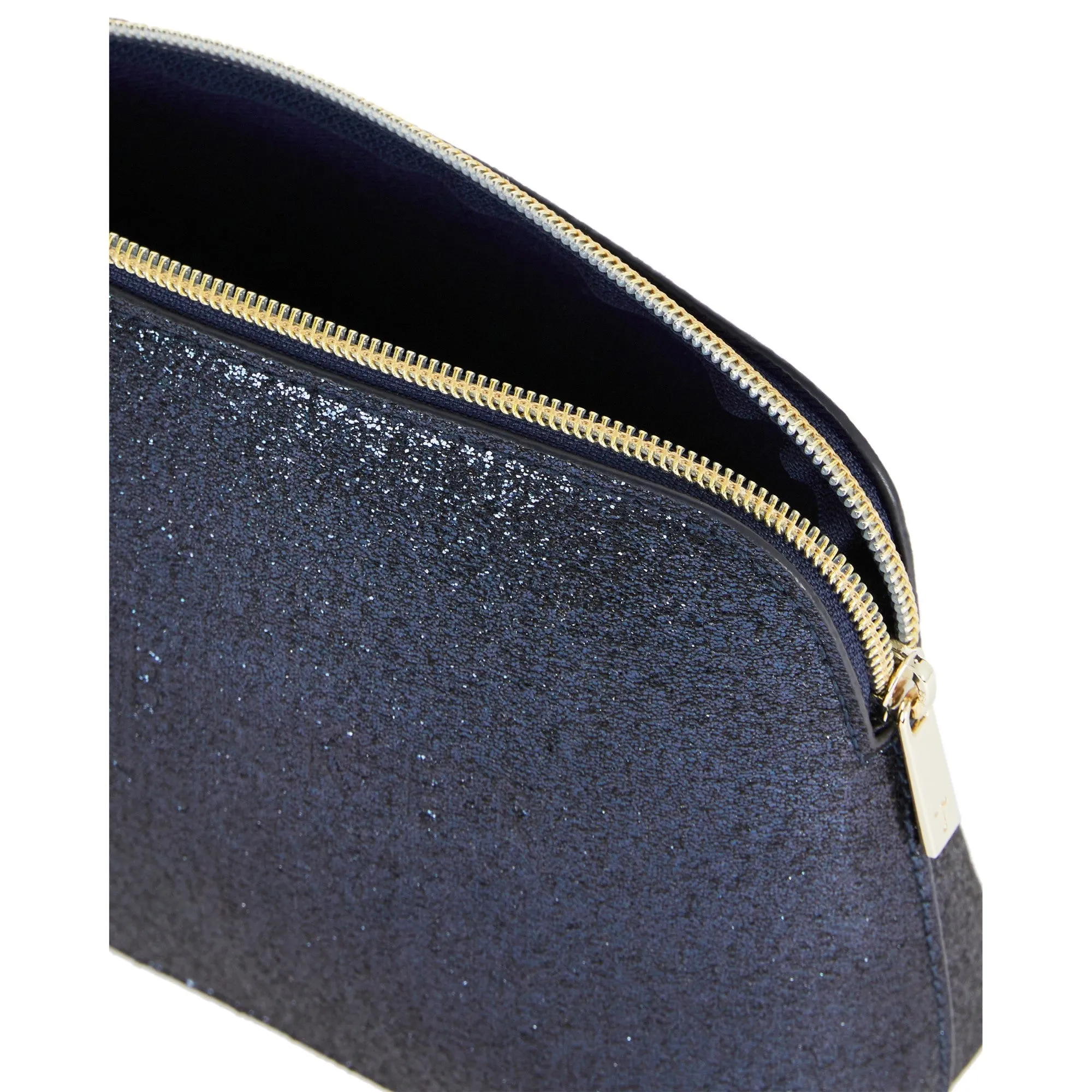 Women Ailieen-Patent Saffiano Makeup Bag - Navy
