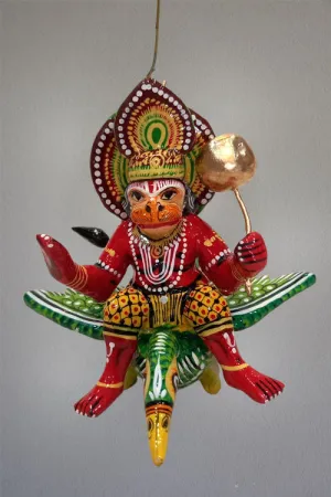 Wooden Flying Lord Baby Hanuman