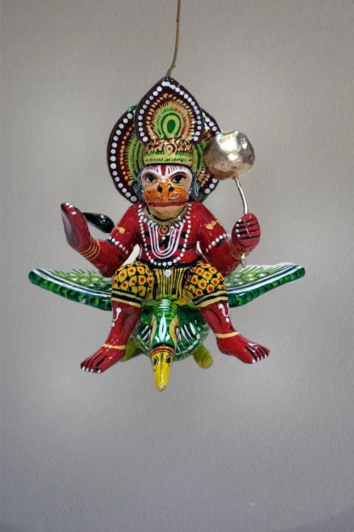 Wooden Flying Lord Baby Hanuman